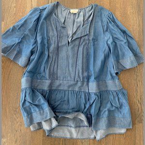 Kate Spade New York Denim Chambray Top - XXL
